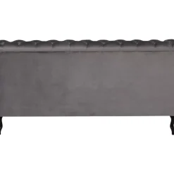 KARE Design Bett Desire Velvet Silbergrau 180X200 Cm- Betten