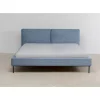 KARE Design Bett East Side Cord Blau 180X200Cm- Betten