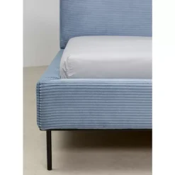 KARE Design Bett East Side Cord Blau 180X200Cm- Betten