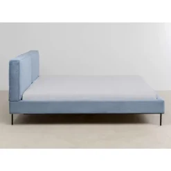 KARE Design Bett East Side Cord Blau 180X200Cm- Betten