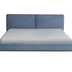 KARE Design Bett East Side Cord Blau 160X200Cm- Betten