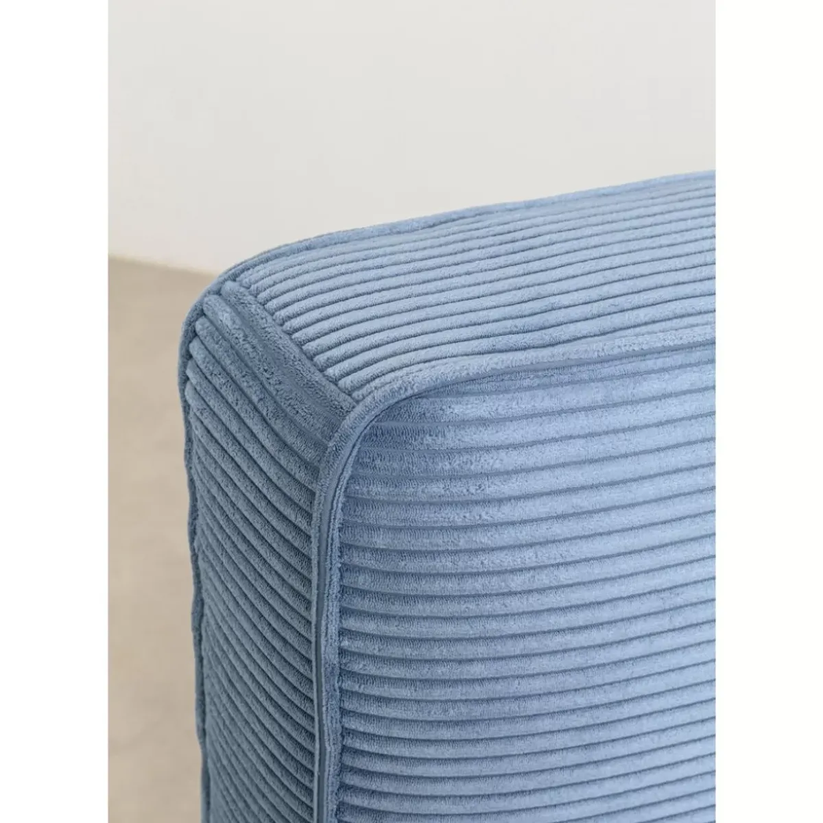 KARE Design Bett East Side Cord Blau 160X200Cm- Betten