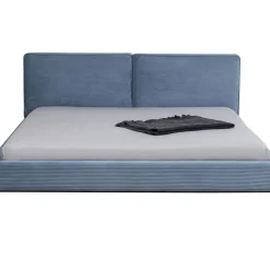 KARE Design Bett East Side Cord Blau 160X200Cm- Betten