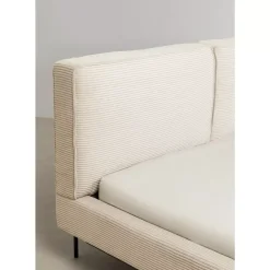 KARE Design Bett East Side Cord Creme 160X200Cm- Betten