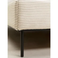 KARE Design Bett East Side Cord Creme 160X200Cm- Betten