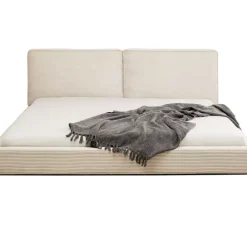 KARE Design Bett East Side Cord Creme 160X200Cm- Betten
