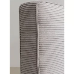 KARE Design Bett East Side Cord Grau 180X200Cm- Betten