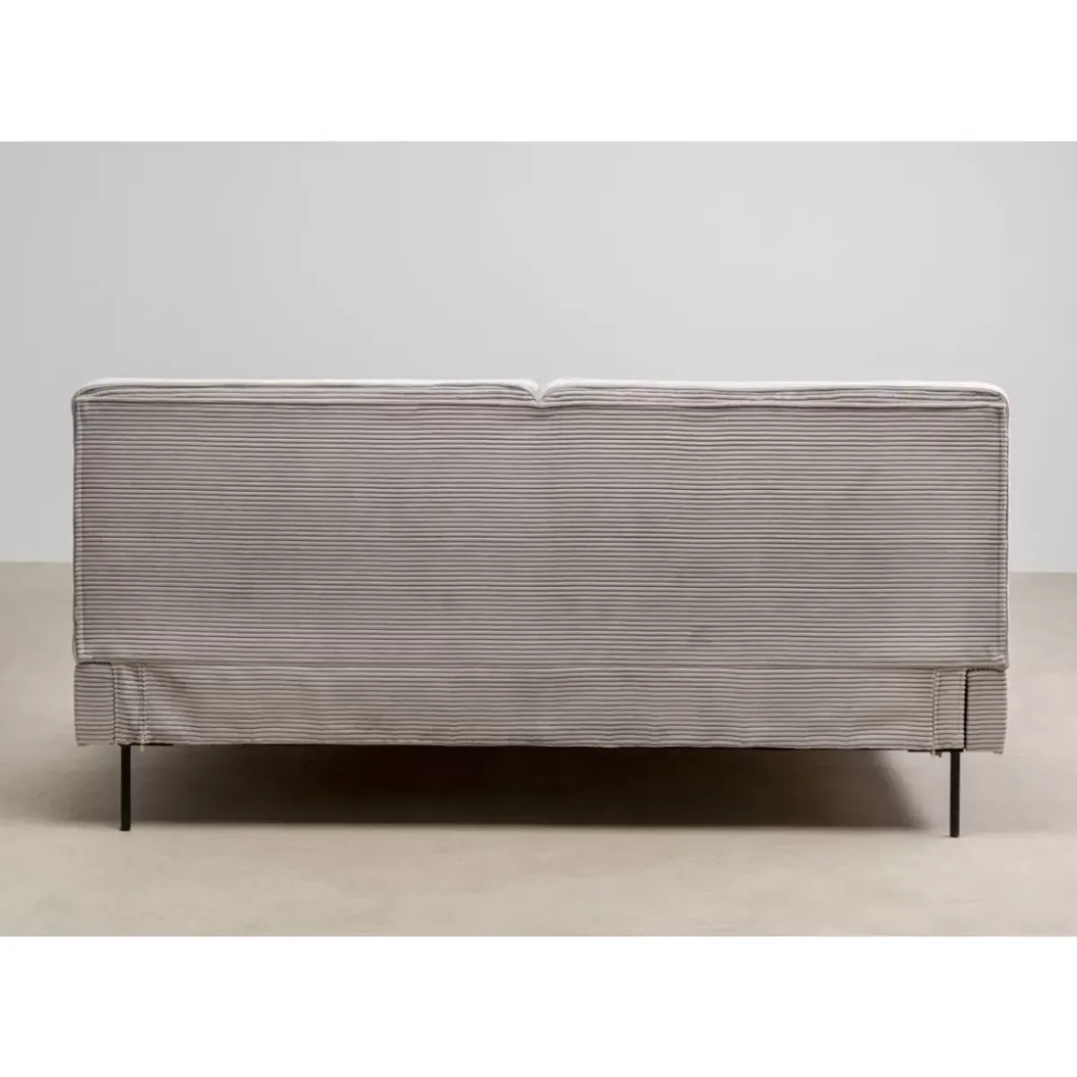 KARE Design Bett East Side Cord Grau 180X200Cm- Betten