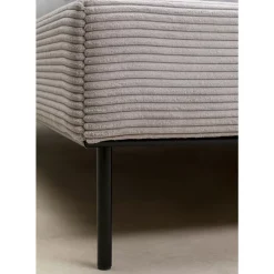 KARE Design Bett East Side Cord Grau 160X200Cm- Betten