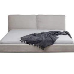 KARE Design Bett East Side Cord Grau 160X200Cm- Betten