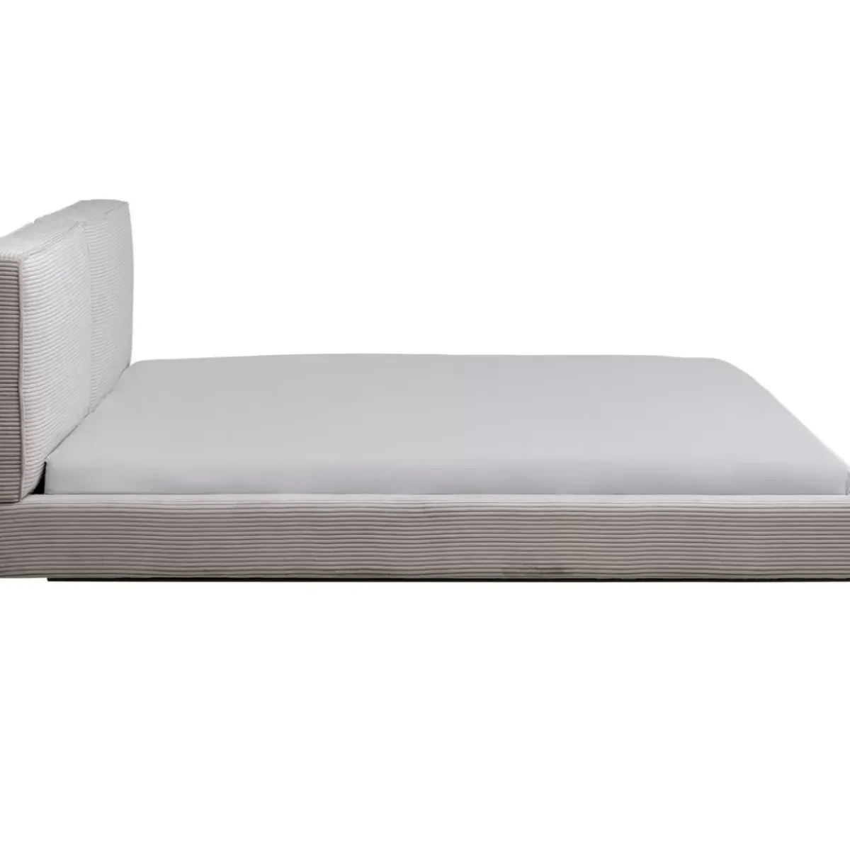 KARE Design Bett East Side Cord Grau 160X200Cm- Betten