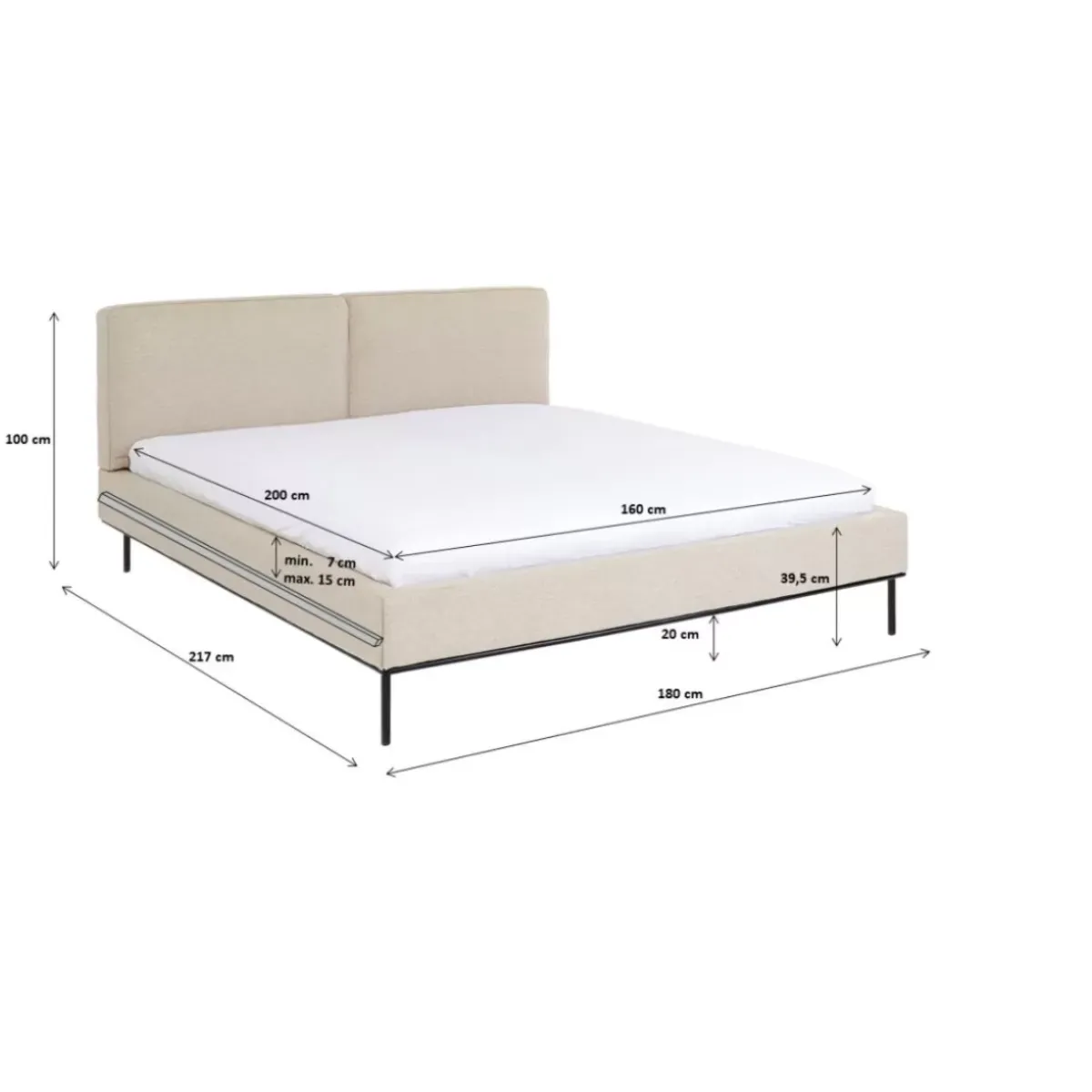 KARE Design Bett East Side 160X200Cm- Betten