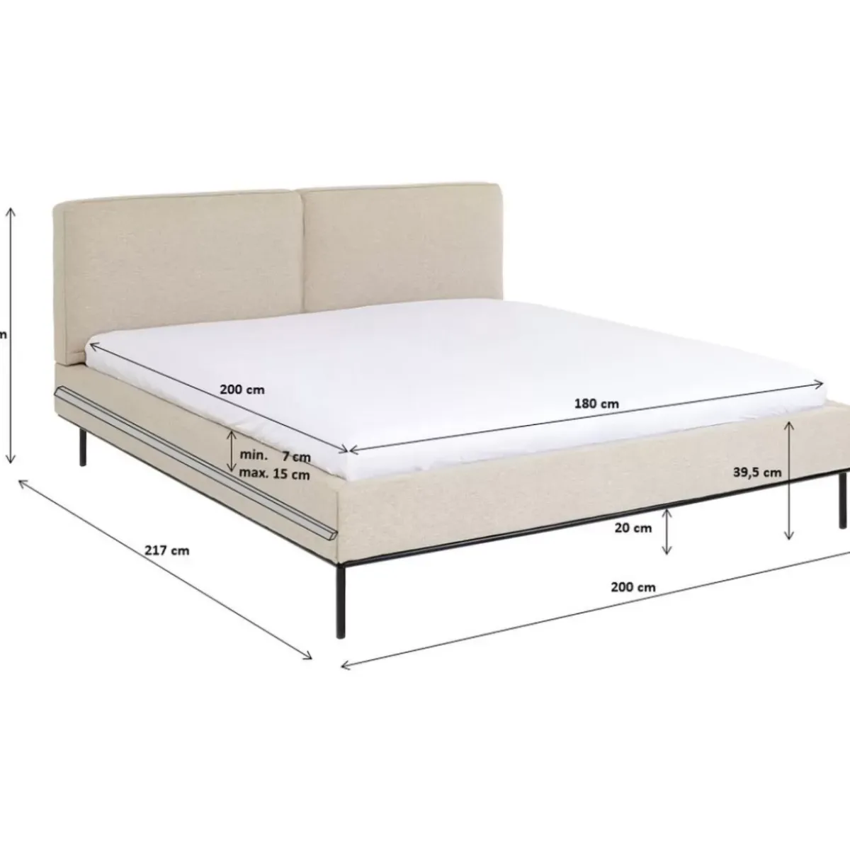 KARE Design Bett East Side 180X200Cm- Betten