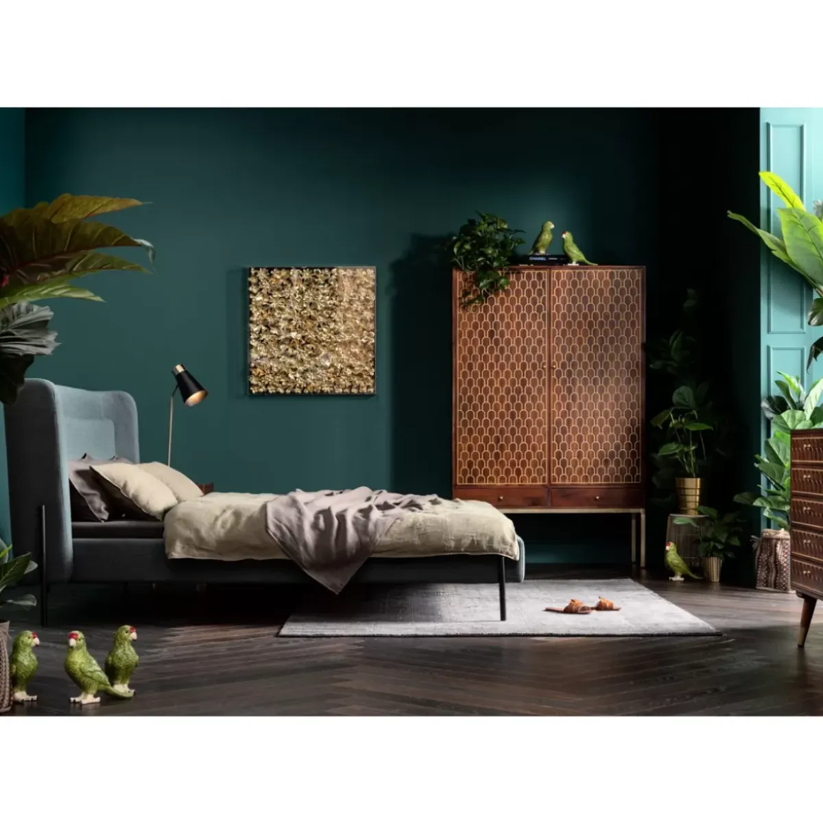 KARE Design Bett Tivoli Grun 180X200- Betten