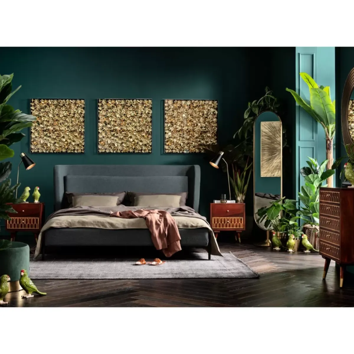 KARE Design Bett Tivoli Grun 160X200- Betten