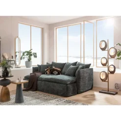 KARE Design Bigsofa Boheme Blaugrun 230Cm- Sofas & Couches