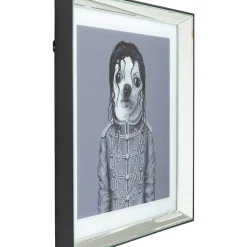 KARE Design Bild Frame Mirror King Dog 60X60- Bilder