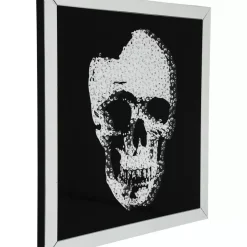 KARE Design Bild Frame Mirror Skull 100X100Cm- Bilder