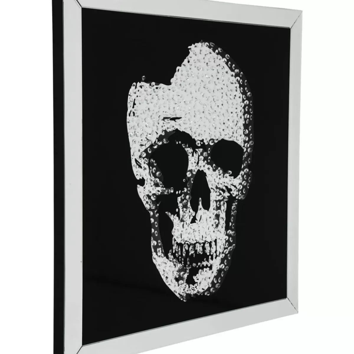 KARE Design Bild Frame Mirror Skull 100X100Cm- Bilder