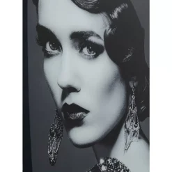 KARE Design Bild Glas Beauty Lady 120X150Cm- Bilder