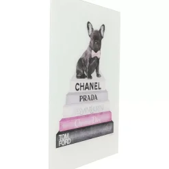 KARE Design Bild Glas Fashion Dog 60X80Cm- Bilder