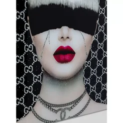 KARE Design Bild Glas Fashion Haircut 80X80- Bilder