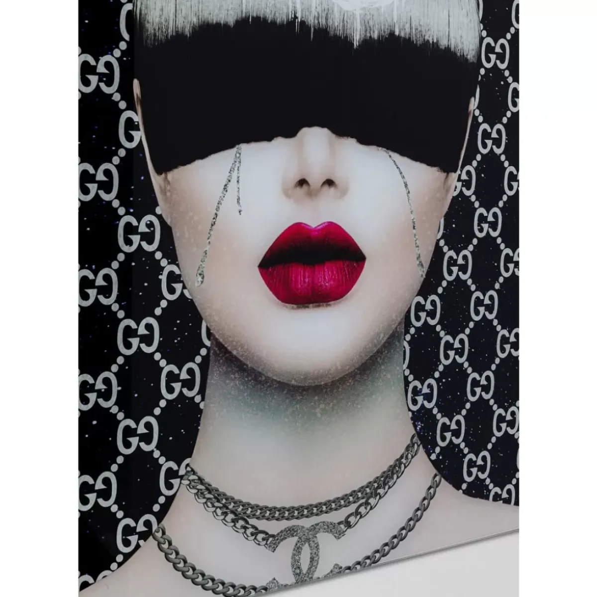 KARE Design Bild Glas Fashion Haircut 80X80- Bilder