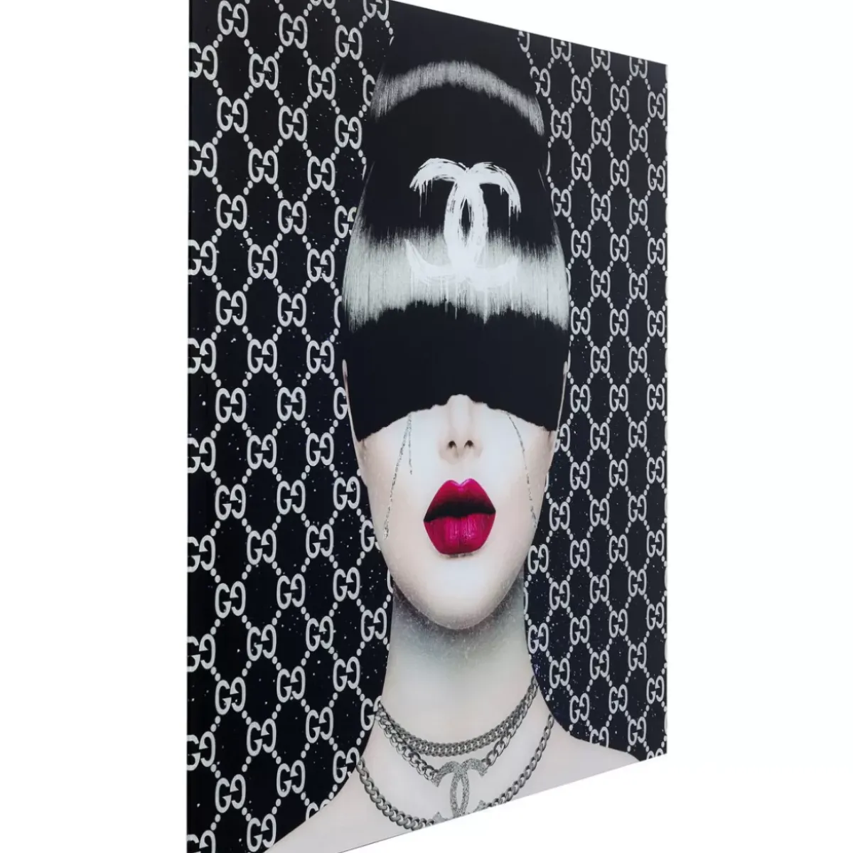 KARE Design Bild Glas Fashion Haircut 80X80- Bilder