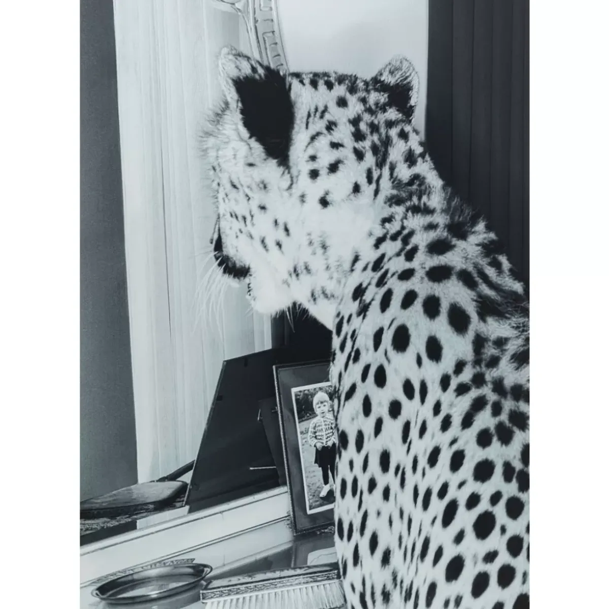 KARE Design Bild Glas Metallic Gepard 100X150- Bilder