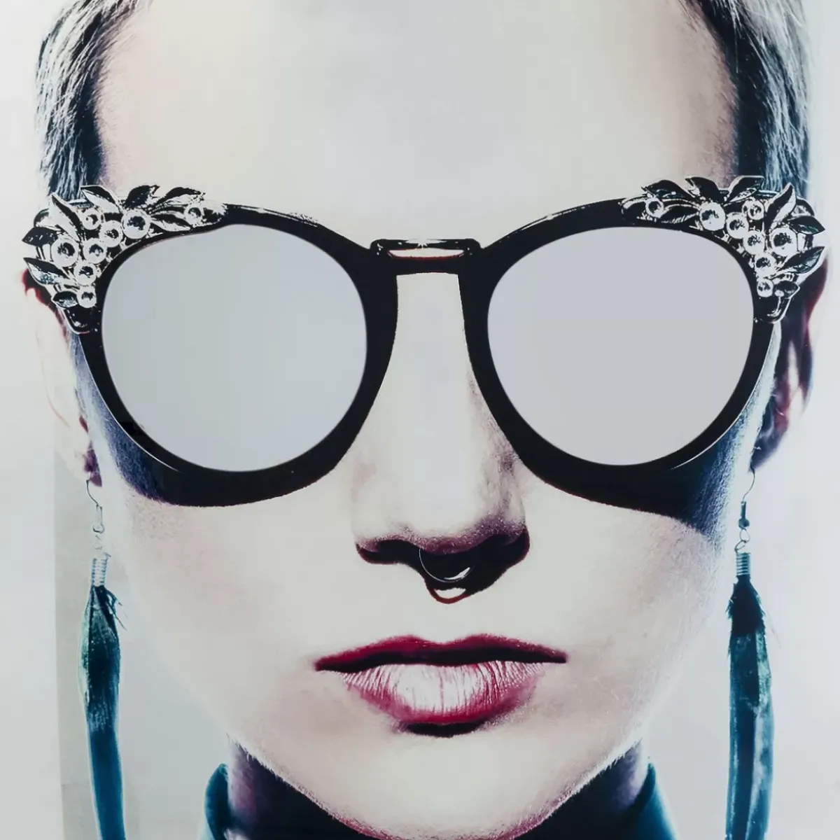 KARE Design Bild Glas Metallic Girlie 120X120Cm- Bilder