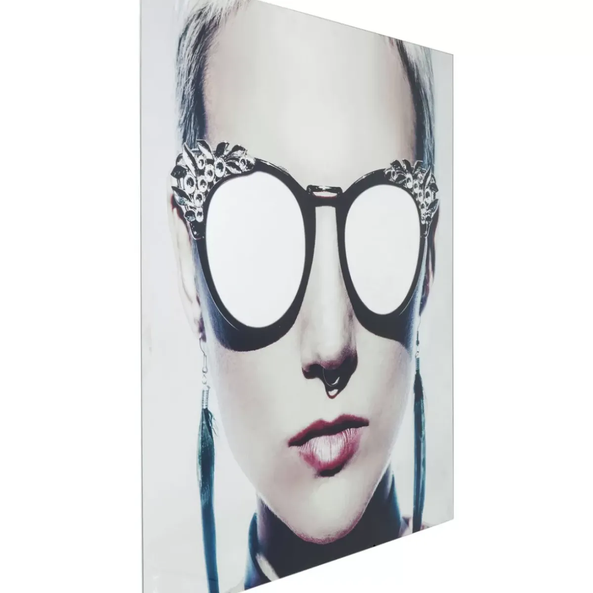 KARE Design Bild Glas Metallic Girlie 120X120Cm- Bilder