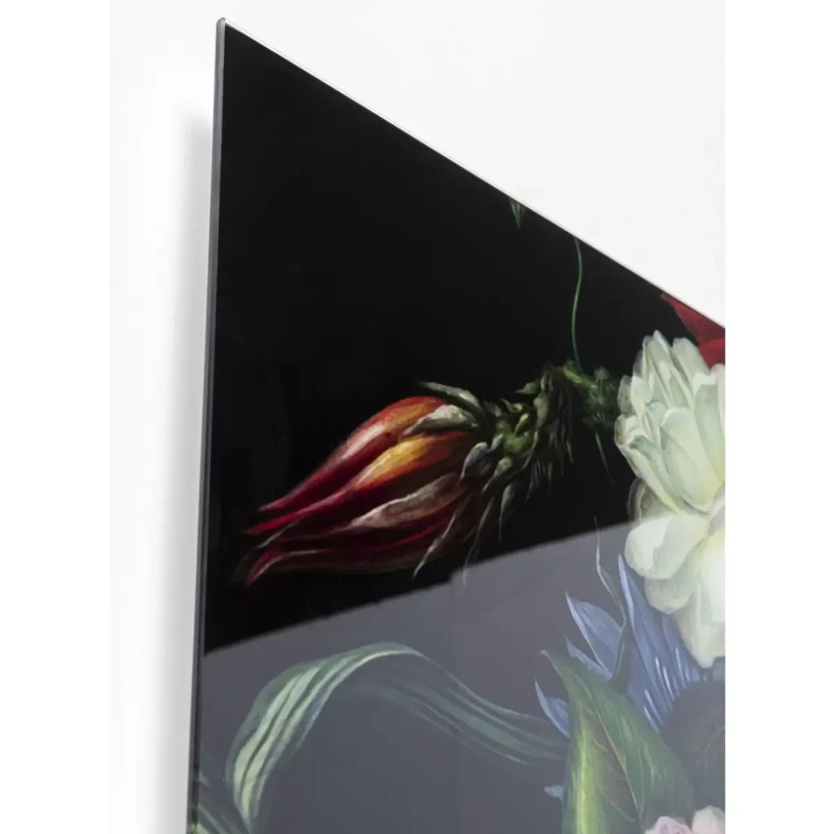 KARE Design Bild Glas Pretty Flower Woman 100X100- Bilder