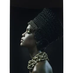 KARE Design Bild Glas Royal Headdress Profile 100X150Cm- Bilder