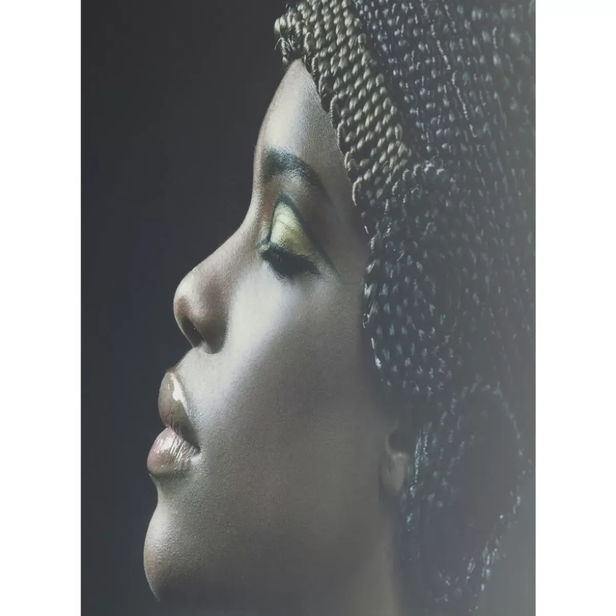 KARE Design Bild Glas Royal Headdress Profile 100X150Cm- Bilder