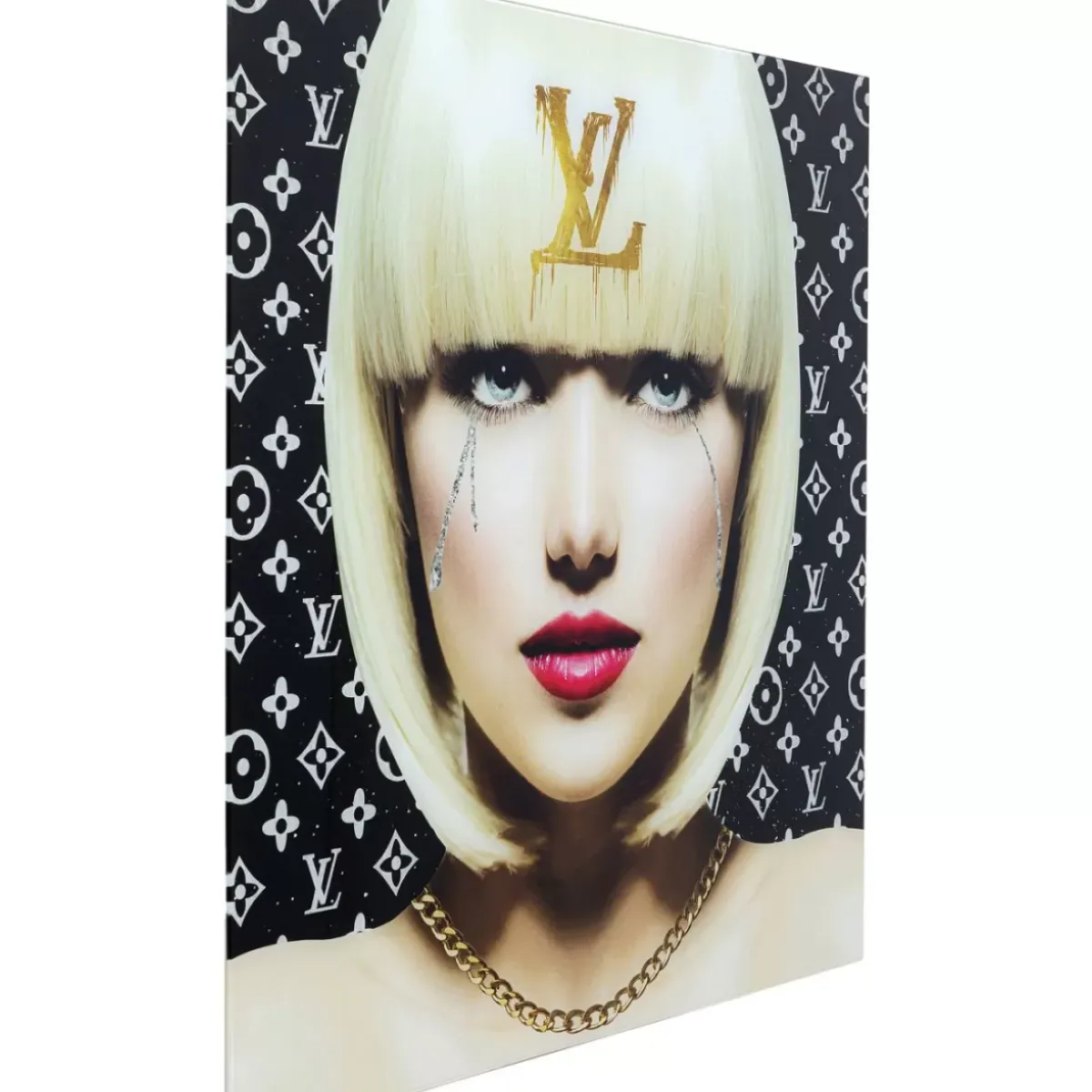 KARE Design Bild Glas Runny Eyes 80X80- Bilder