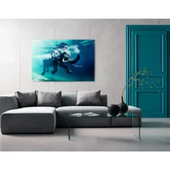 KARE Design Bild Glas Swimming Elephant 180X120Cm- Bilder