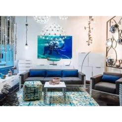 KARE Design Bild Glas Swimming Elephant 180X120Cm- Bilder