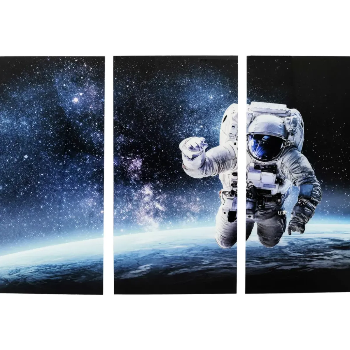 KARE Design Bild Glas Triptychon Man In Space 160X240- Bilder