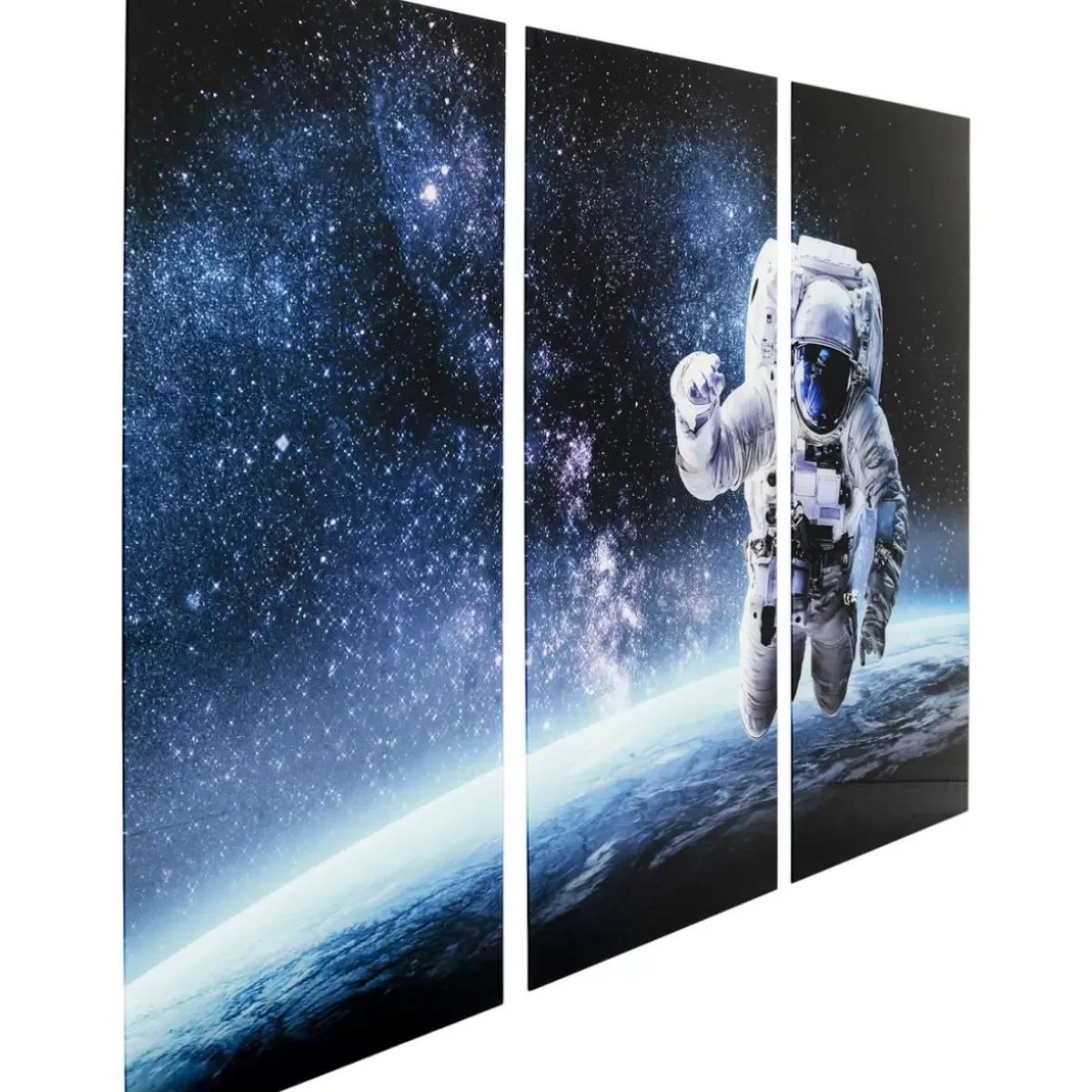 KARE Design Bild Glas Triptychon Man In Space 160X240- Bilder