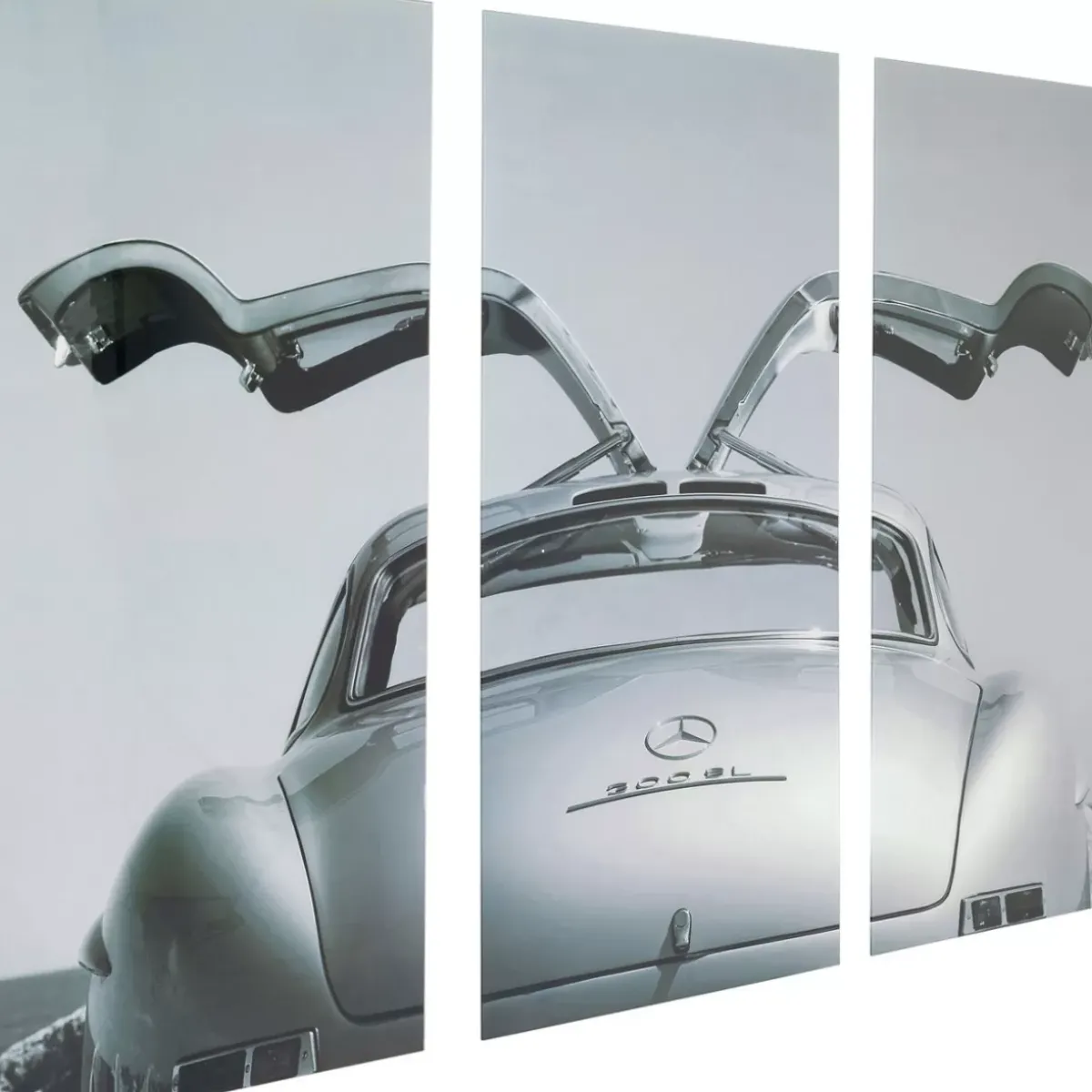 KARE Design Bild Glas Triptychon Oldtimer Back 240X160Cm- Bilder