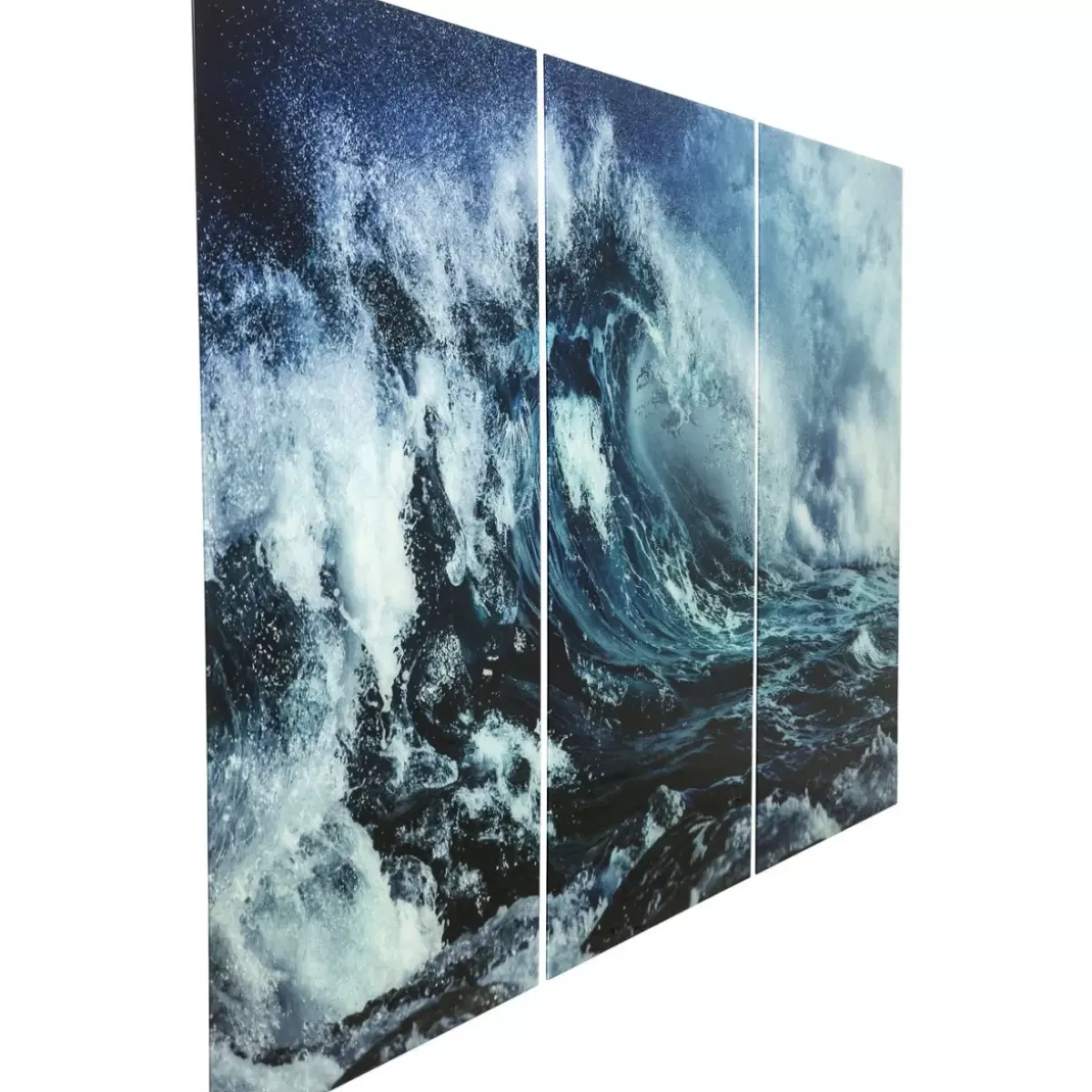 KARE Design Bild Glas Triptychon Wave 240X160Cm (3/Set)- Bilder