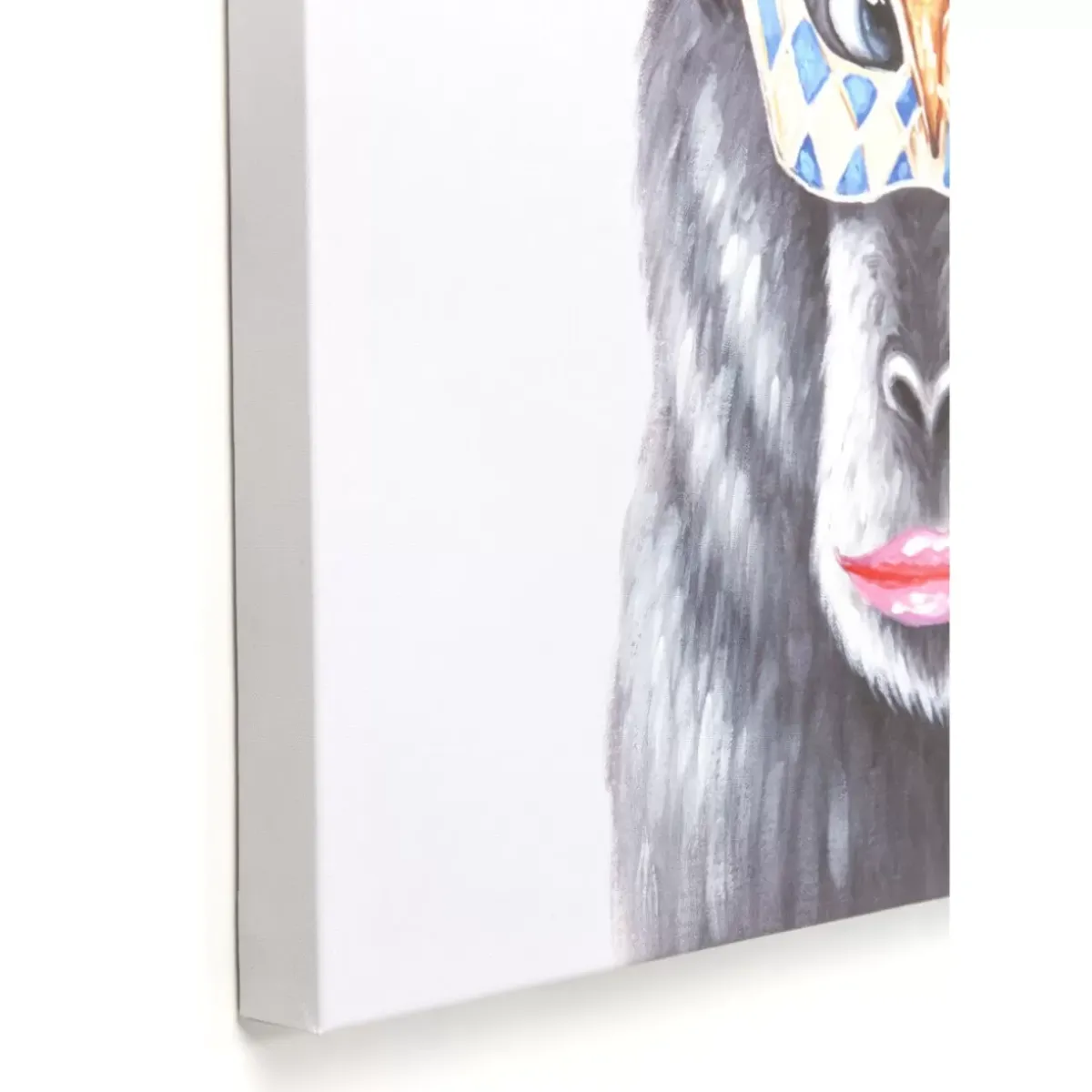 KARE Design Bild Touched Carnival Monkey 70X70Cm- Bilder