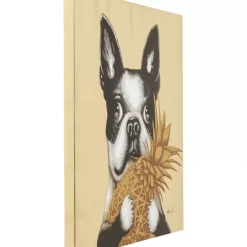 KARE Design Bild Touched Dog With Pineapple 80X80Cm- Bilder