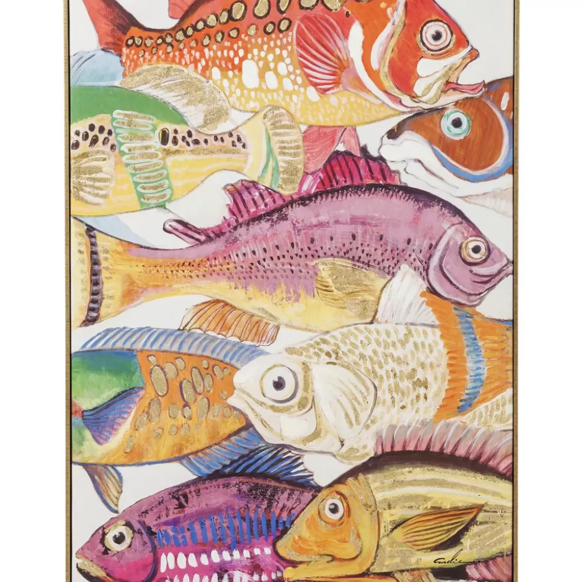 KARE Design Bild Touched Fish Meeting One 100X75Cm- Bilder