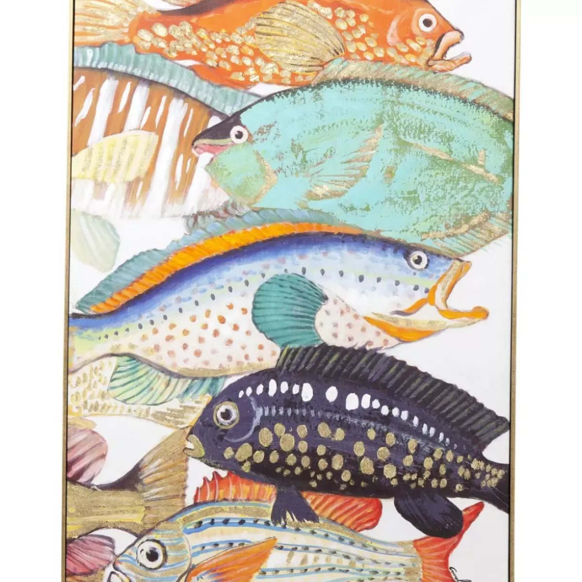 KARE Design Bild Touched Fish Meeting Two 100X75Cm- Bilder