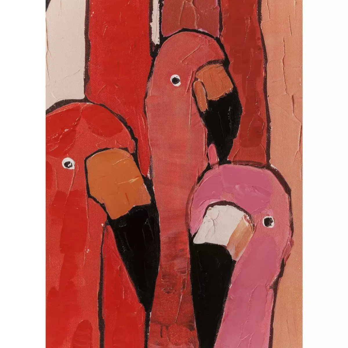 KARE Design Bild Touched Flamingo Meeting 120X90Cm- Bilder