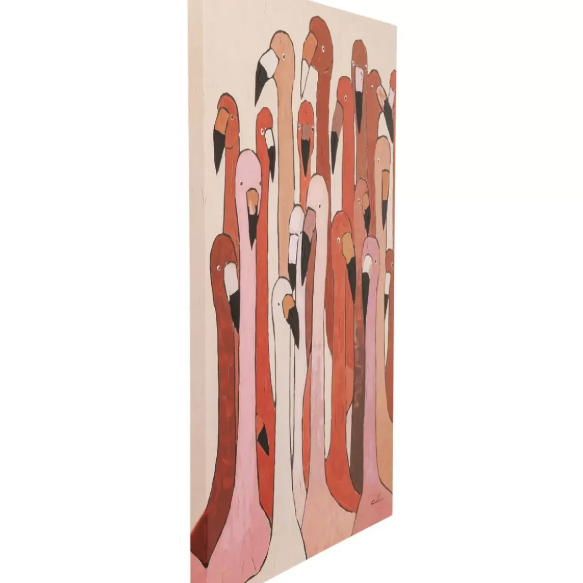 KARE Design Bild Touched Flamingo Meeting 120X90Cm- Bilder