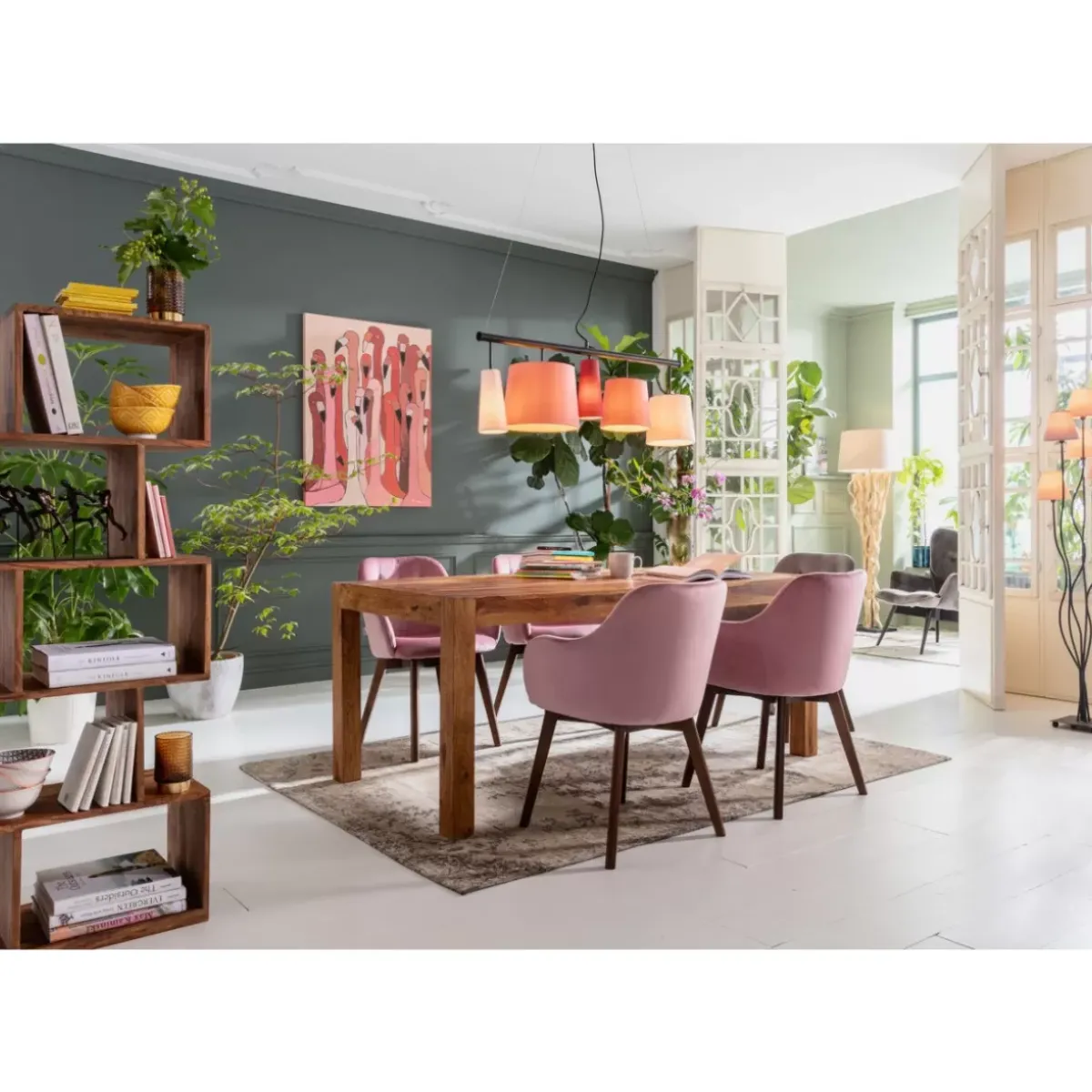 KARE Design Bild Touched Flamingo Meeting 120X90Cm- Bilder