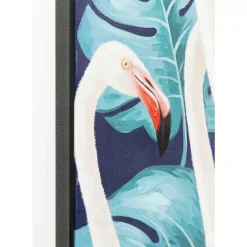 KARE Design Bild Touched Flamingo Road Schwarz 122X92Cm- Bilder