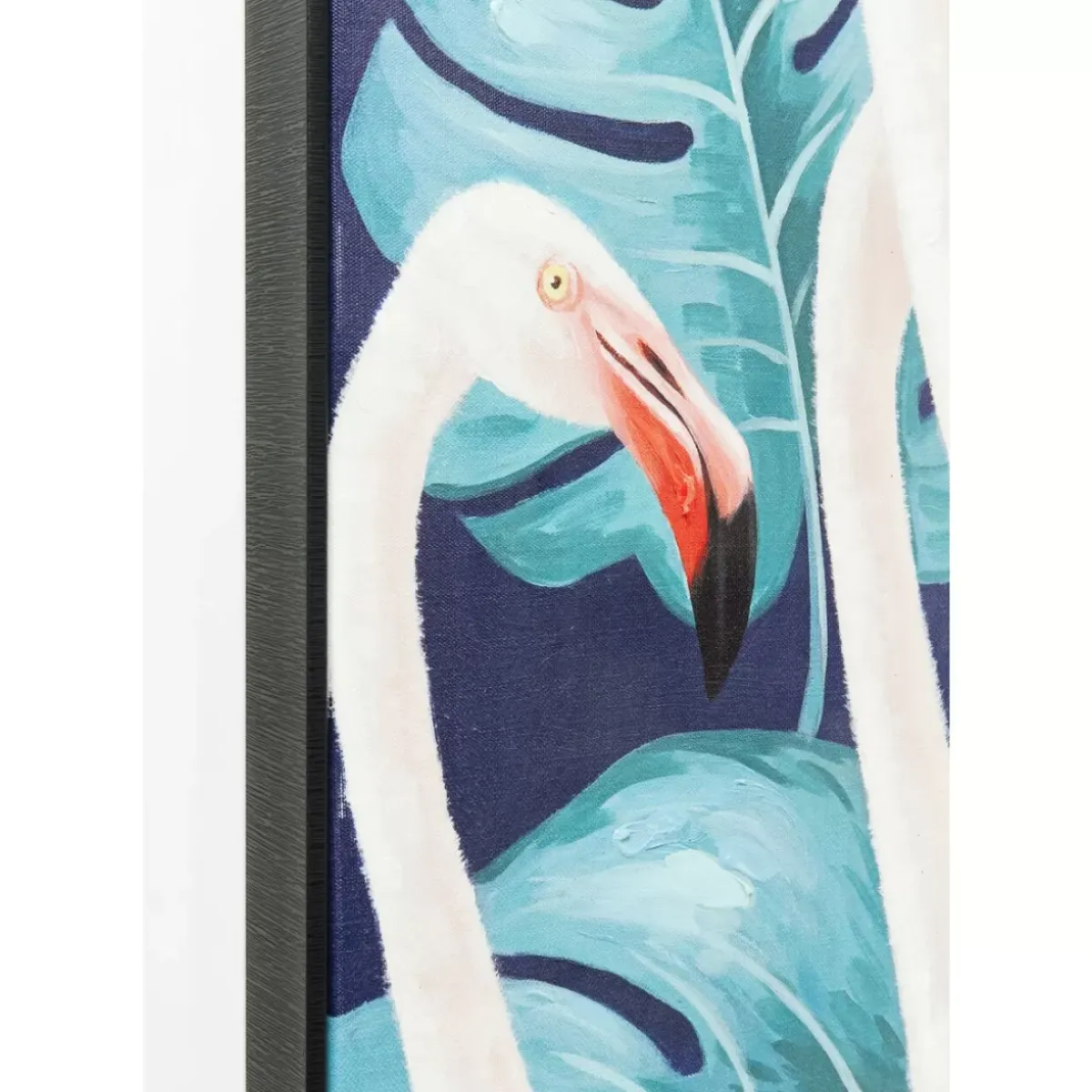 KARE Design Bild Touched Flamingo Road Schwarz 122X92Cm- Bilder